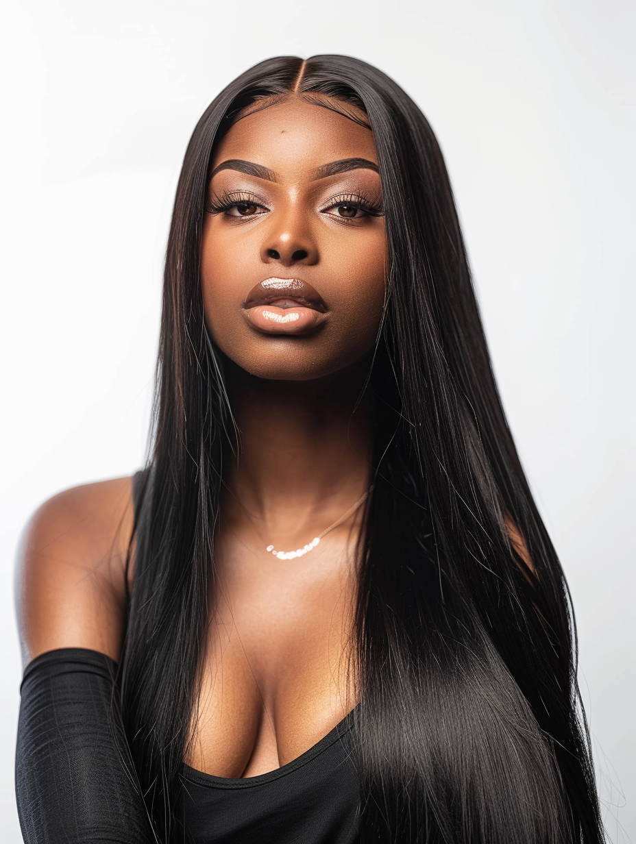 EtrnlHair Elegance Series: HD Lace Front Human Hair Wigs, Straight Texture, 13x4 & 13x6 Transparent Swiss Lace Frontal, Pre-Plucked HD Lace Wigs for Women